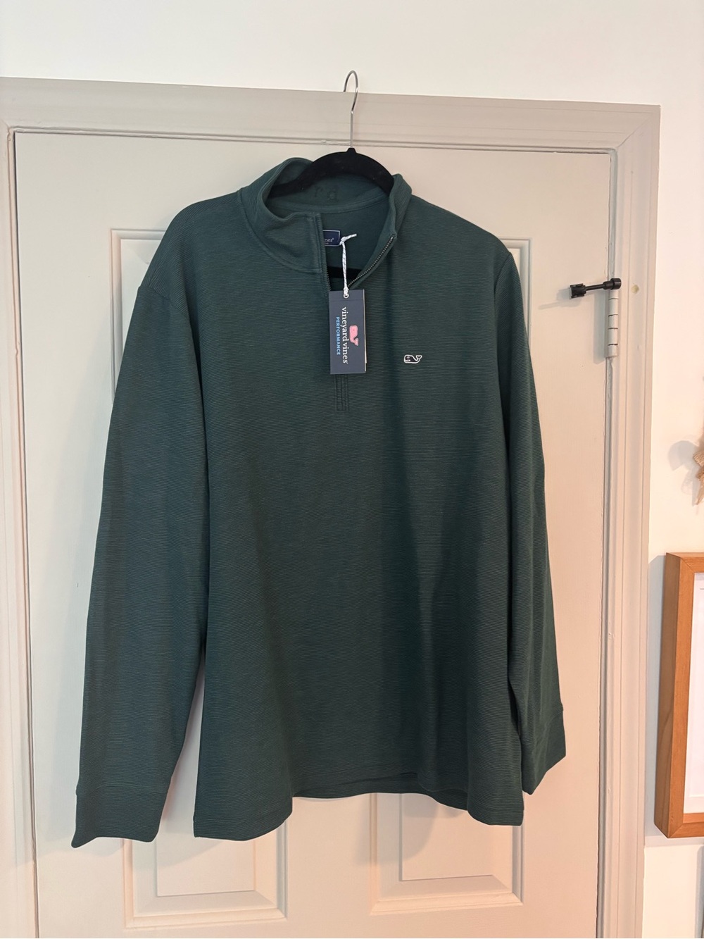 Vineyard Vines Men's Forest Green Half-Zip Pullover